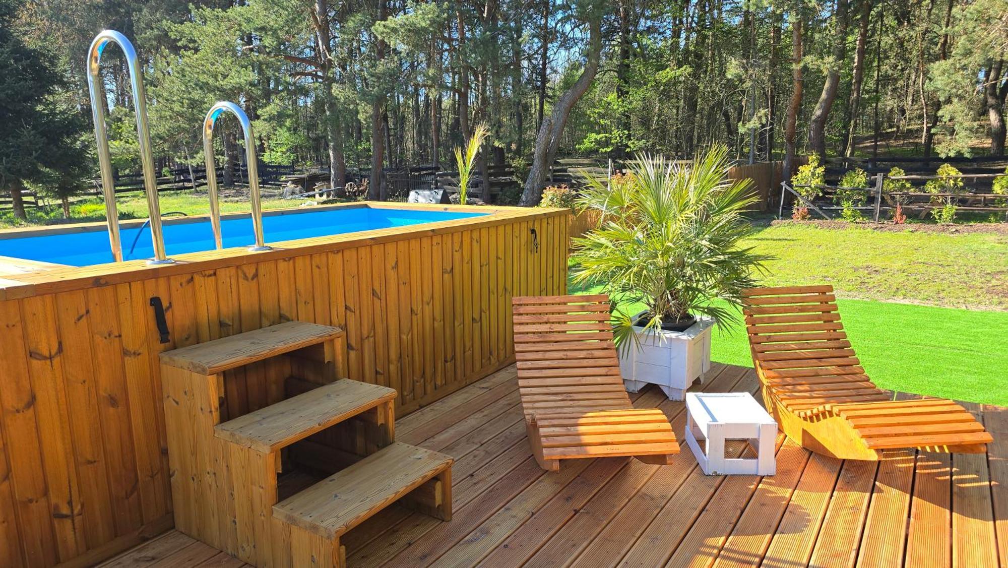 Vip Village Las Woda Rower - Podgrzewany Basen, Balia, Sauna Miedzierza Buitenkant foto